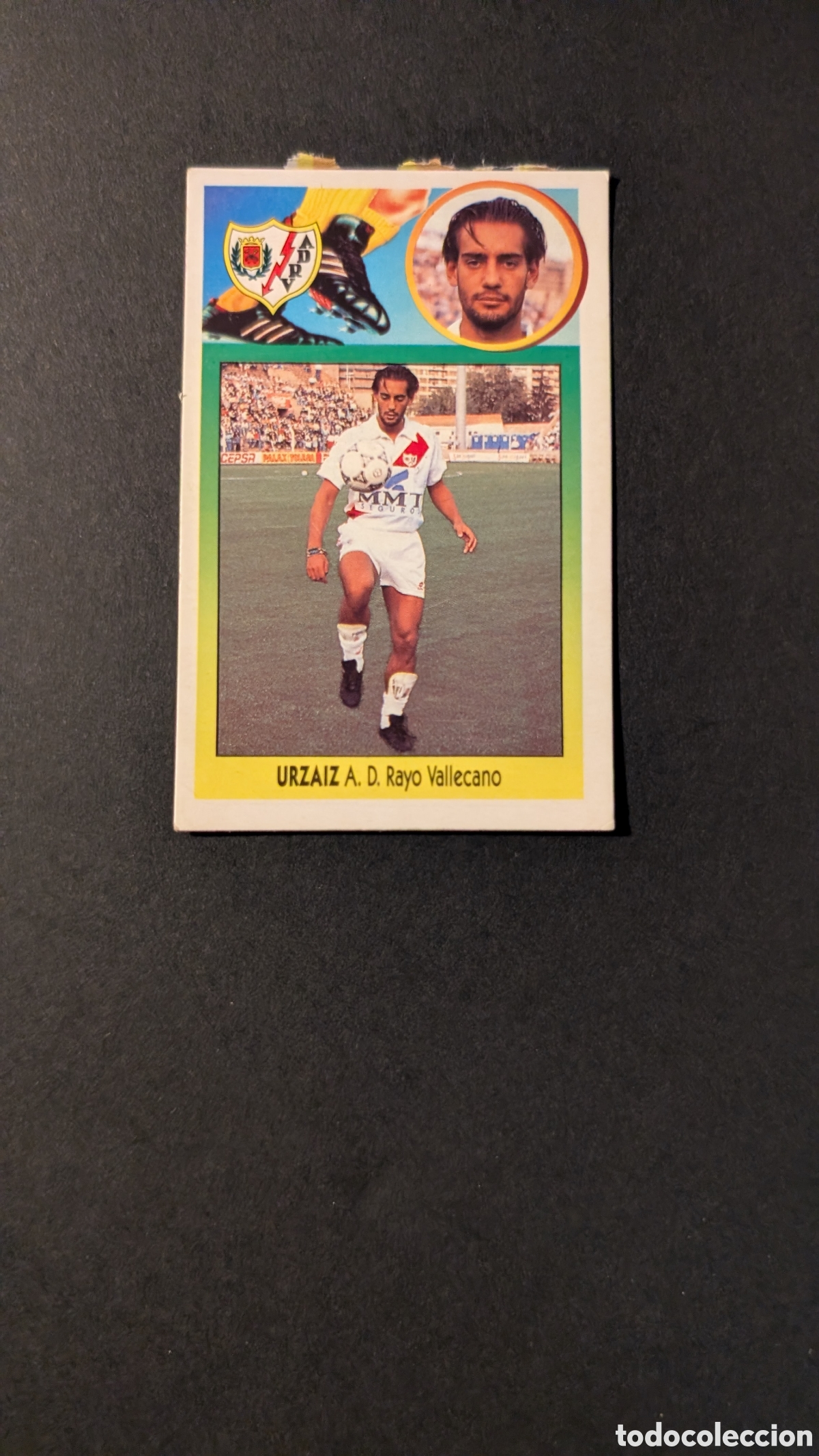 Cromos de F&uacute;tbol: URZAIZ RAYO VALLECANO FICHAJE 25 VERSION LIGA ESTE 1993/94 93 94 CARTON DESPEGADO