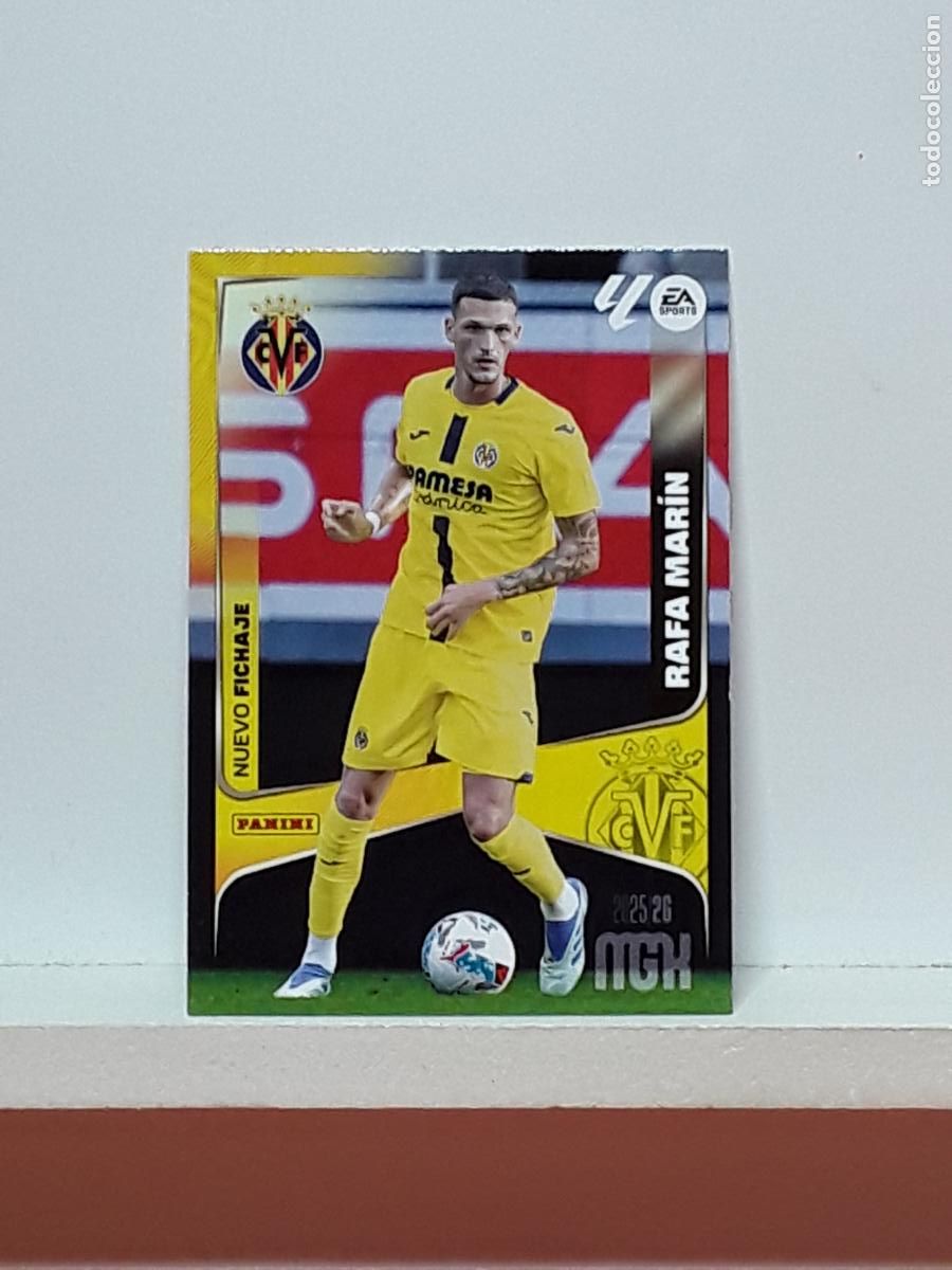 Cromos de F&uacute;tbol: MEGACRACKS 2025 2026 MGK 25 26 ALBUM PANINI LIGA N 466 VILLARREAL SEGUNDA RAFA MARIN