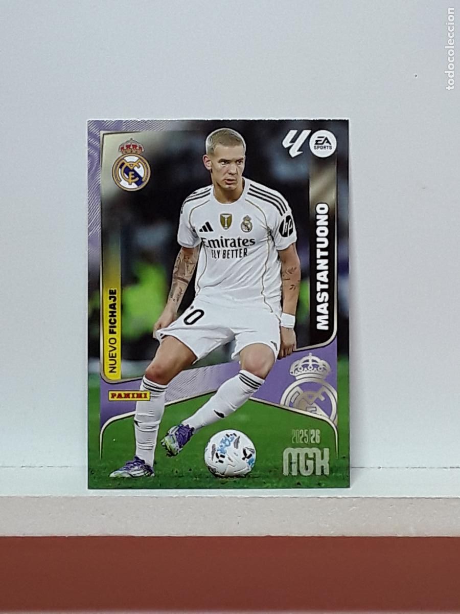 Fu&szlig;ball-Sticker: MEGACRACKS 2025 2026 MGK 25 26 ALBUM PANINI LIGA N 476 REAL MADRID SEGUNDA FRANCO MASTANTUONO