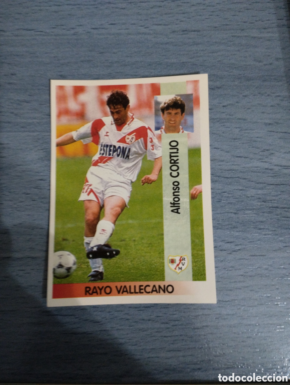 Cromos de F&uacute;tbol: Cromo Panini liga 96 97 cortijo 326 rayo vallecano sin pegar