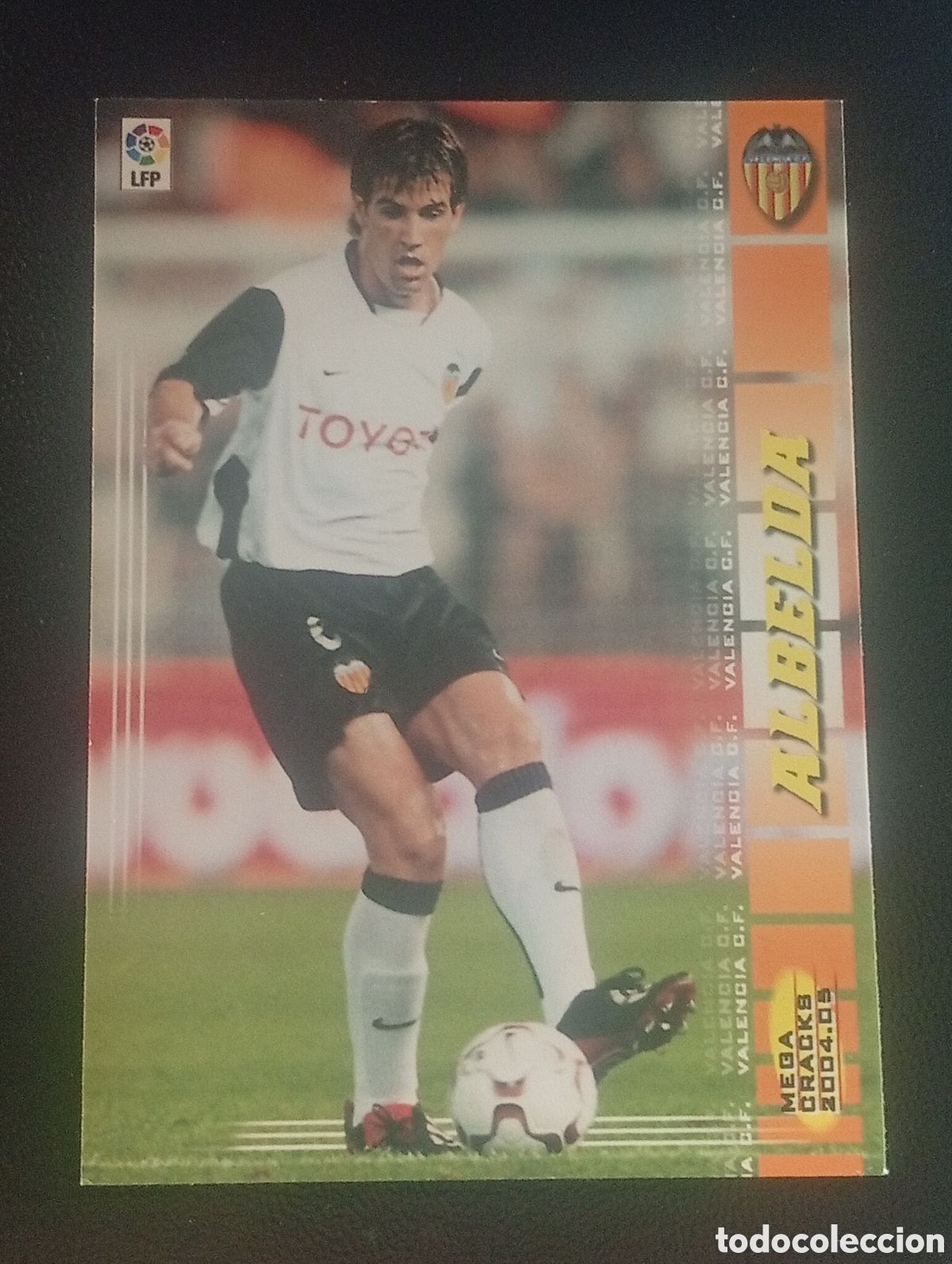 Cromos de f&uacute;tbol: 315 ALBELDA VALENCIA MEGACRACKS 2004 2005 4 5 CROMO CARDS PANINI SPORTS MUNDICROMO
