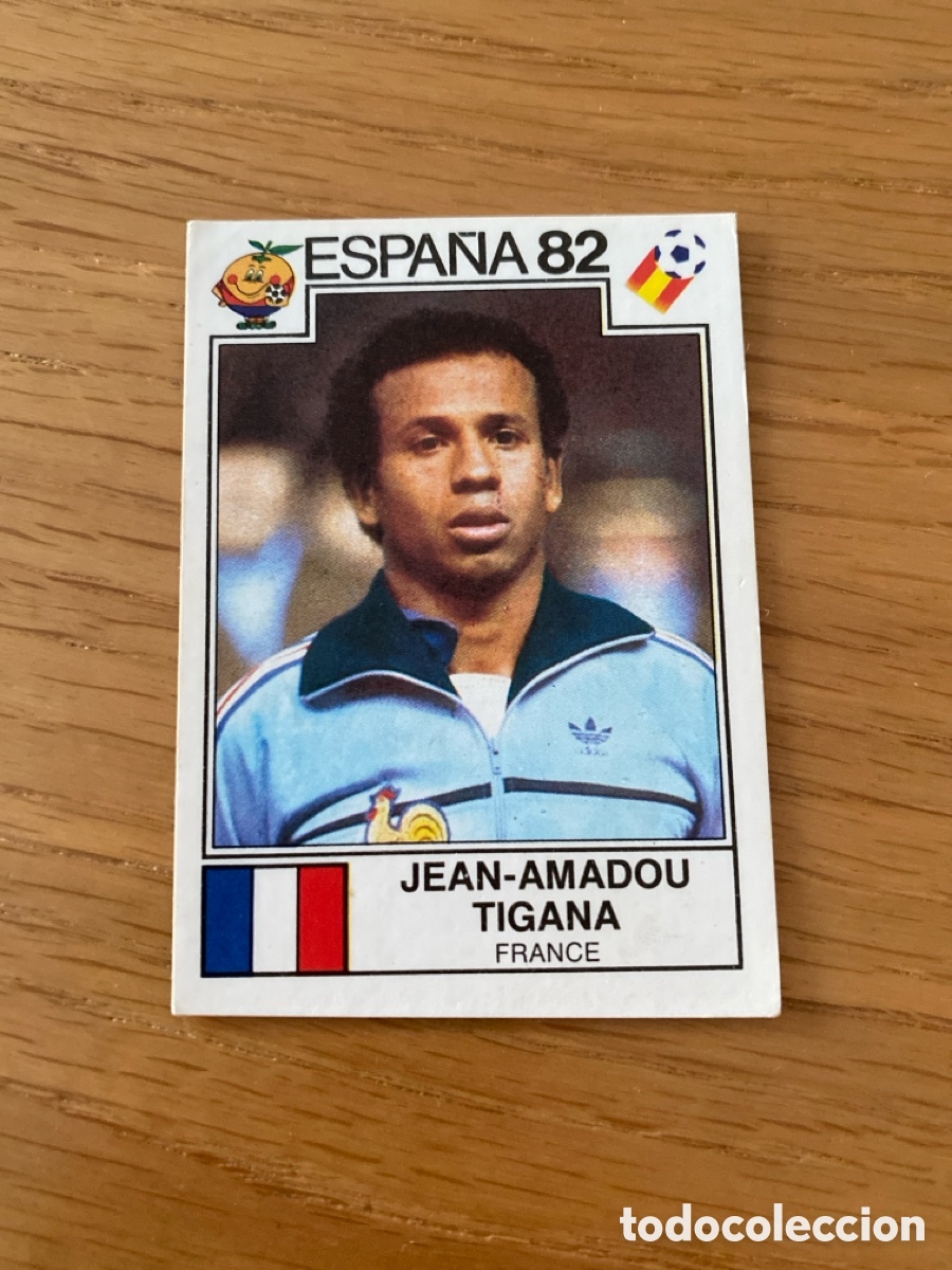 Fu&szlig;ball-Sticker: Cromo panini mundial Espa&ntilde;a 82 n&uacute;mero 282 Tigana - Sticker album world cup Spain 1982 France