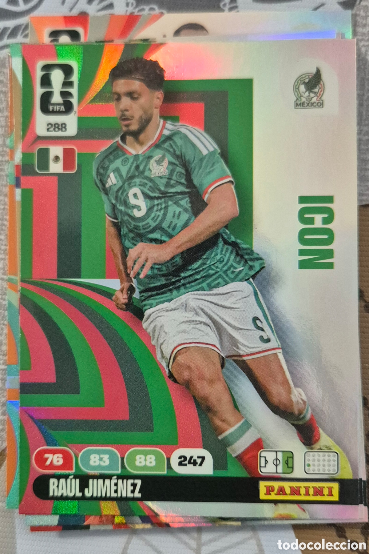 Cromos de F&uacute;tbol: 299 raul jimenez M&eacute;xico icon adrenalyn fifa world cup 2026