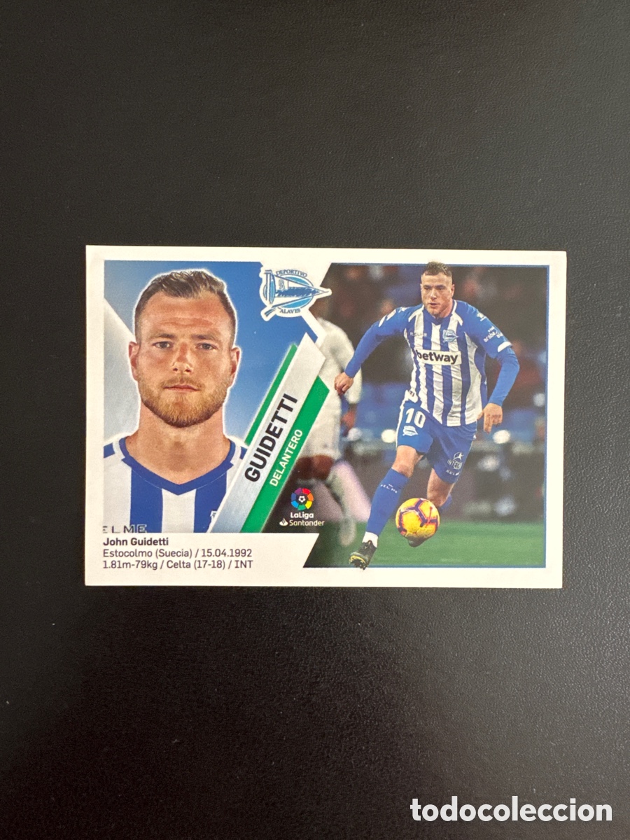 Figurine di Calcio: GUIDETTI ALAV&Eacute;S N&Uacute;MERO 14 LIGA ESTE 2019 2020