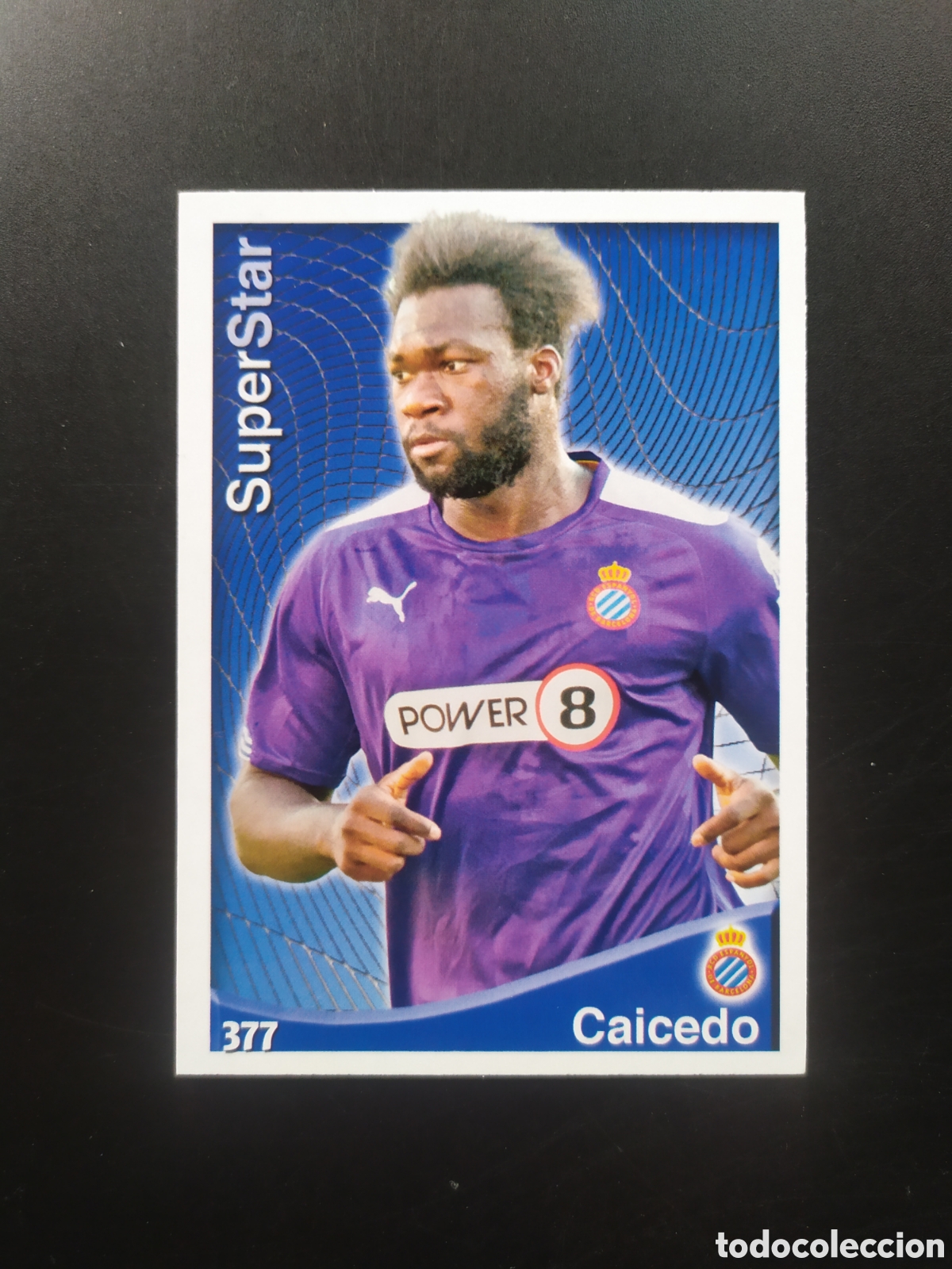 Cromos de F&uacute;tbol: Mundicromo fichas Liga 2014 2015 14 15 Caicedo superstar n&deg; 377 Espanyol