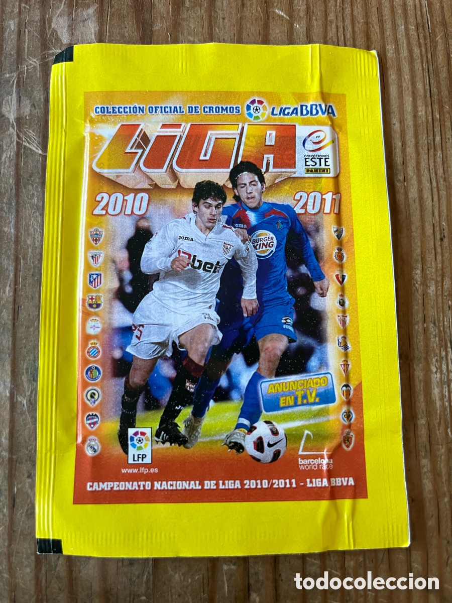 Cromos de F&uacute;tbol: R31414 SOBRE CROMOS SIN ABRIR PRECINTADO LIGA ESTE 10 11 2010 2011 CRISTIANO RONALDO LIONEL MESSI