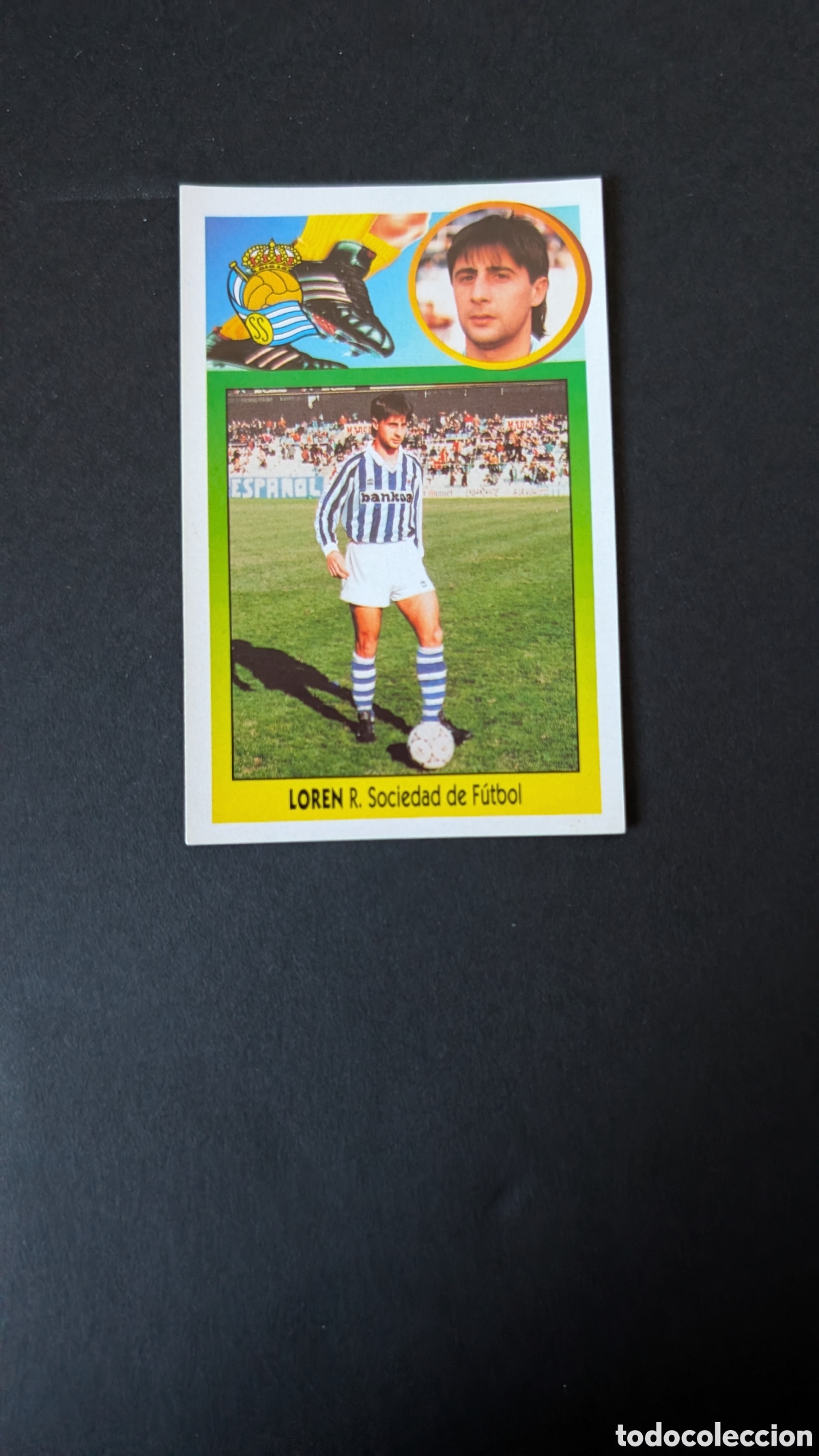 Fu&szlig;ball-Sticker: LOREN REAL SOCIEDAD FICHAJE 7 ADHESIVO LIGA ESTE 1993/94 93 94 NUNCA PEGADO SIN PEGAR