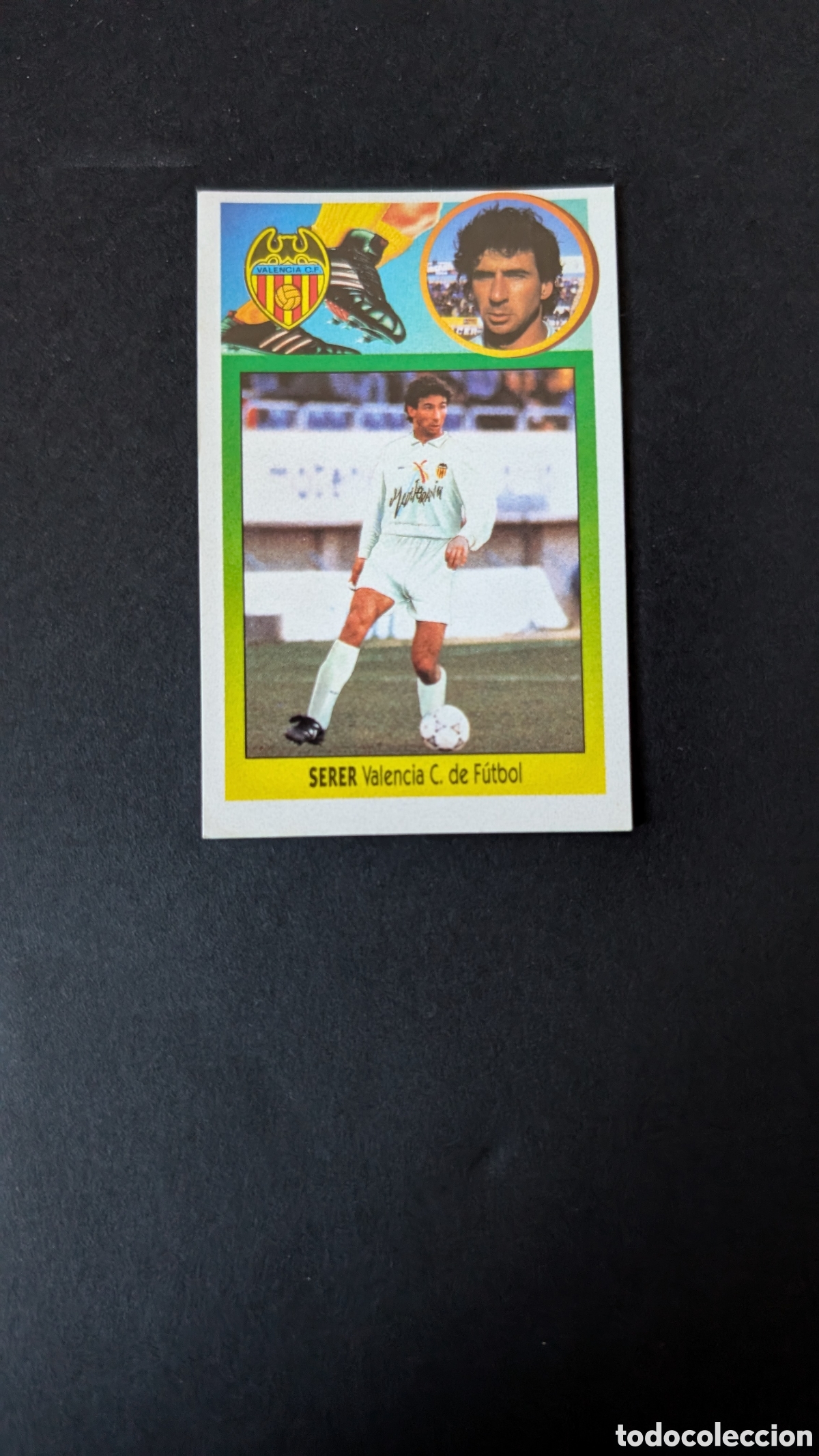 Fu&szlig;ball-Sticker: SERER VALENCIA FICHAJE 8 ADHESIVO LIGA ESTE 1993/94 93 94 NUNCA PEGADO SIN PEGAR