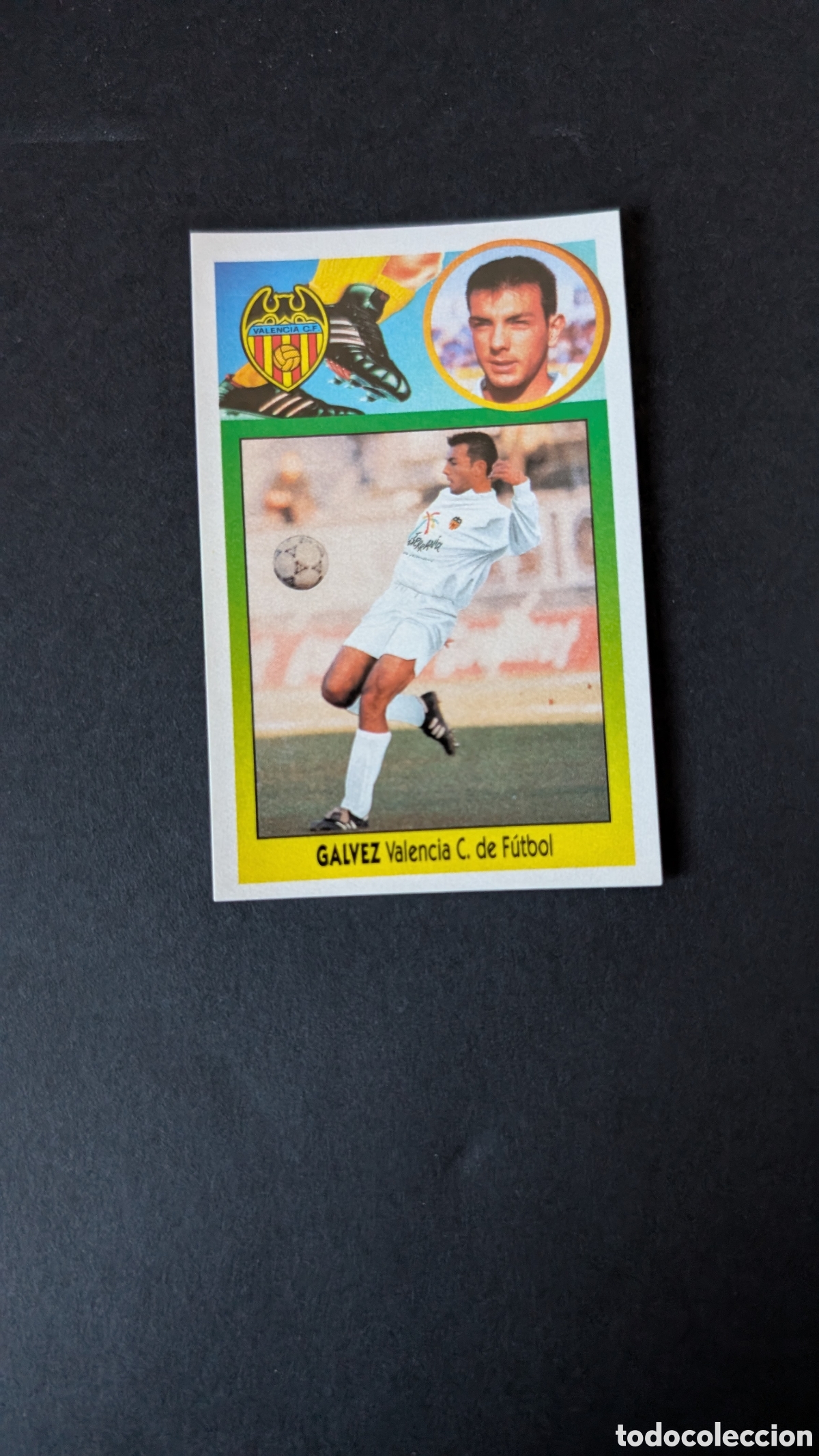 Fu&szlig;ball-Sticker: GALVEZ VALENCIA COLOCA ADHESIVO LIGA ESTE 1993/94 93 94 NUNCA PEGADO SIN PEGAR