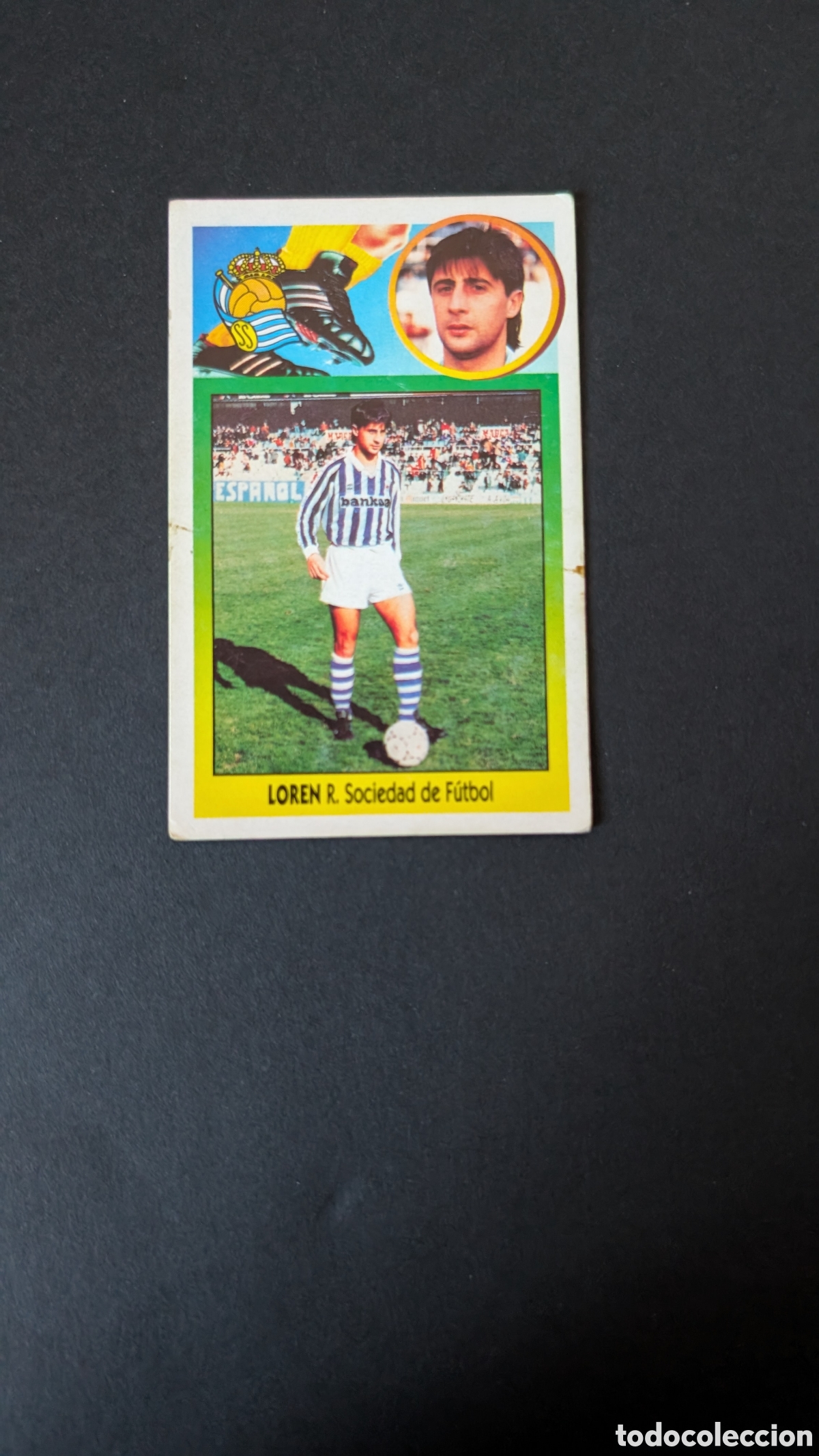 Cromos de Futebol: LOREN REAL SOCIEDAD FICHAJE 7 CARTON LIGA ESTE 1993/94 93 94 NUNCA PEGADO SIN PEGAR