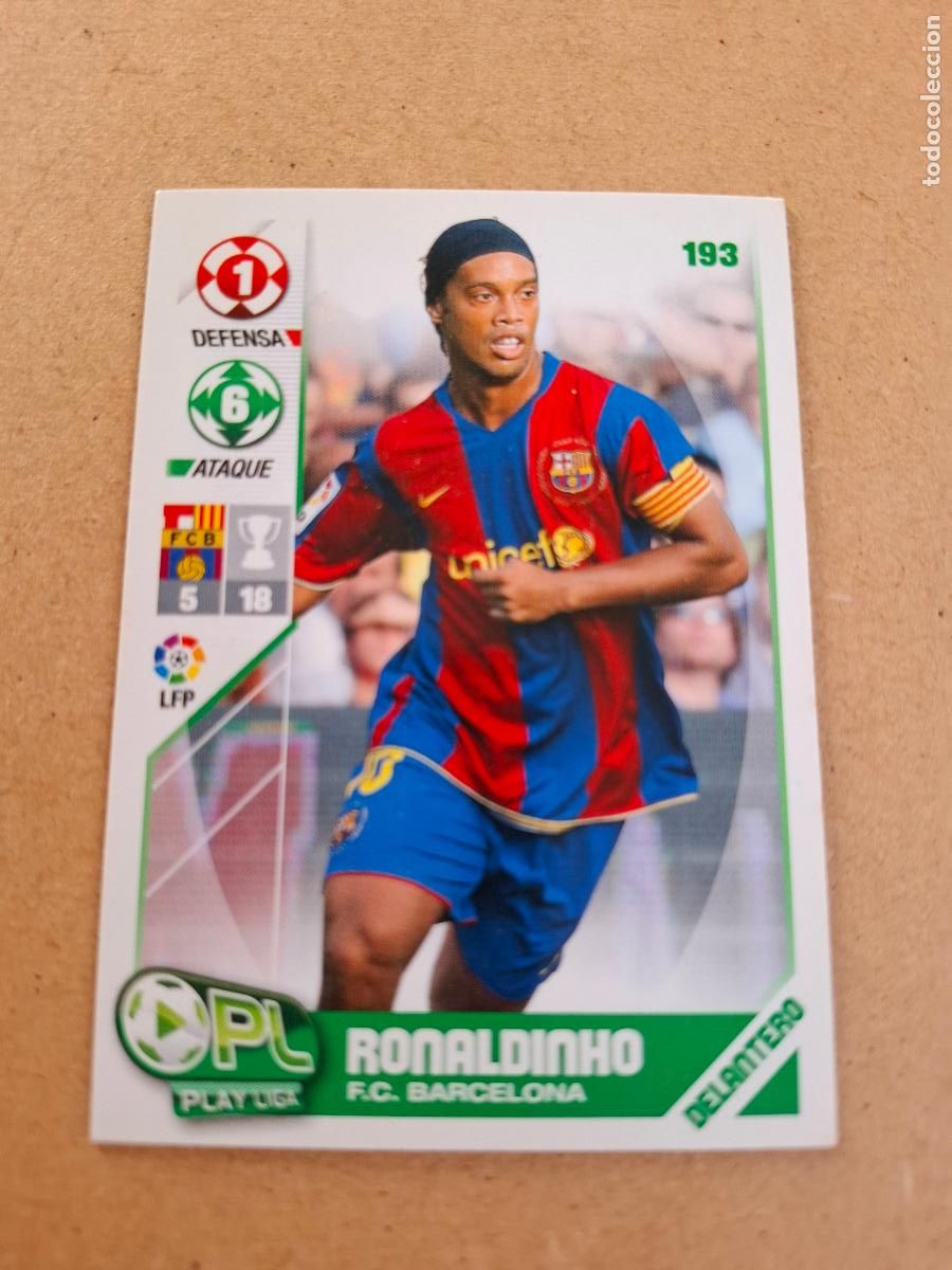 Cromos de F&uacute;tbol: PLAY LIGA 2007 2008 07 08 - PANINI - 193 RONALDINHO - FC. BARCELONA