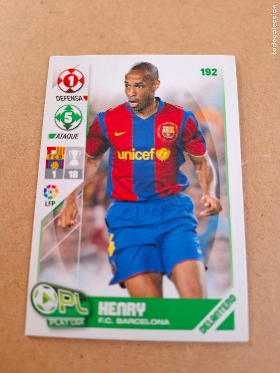 Cromos de F&uacute;tbol: PLAY LIGA 2007 2008 07 08 - PANINI - 192 HENRY - FC. BARCELONA