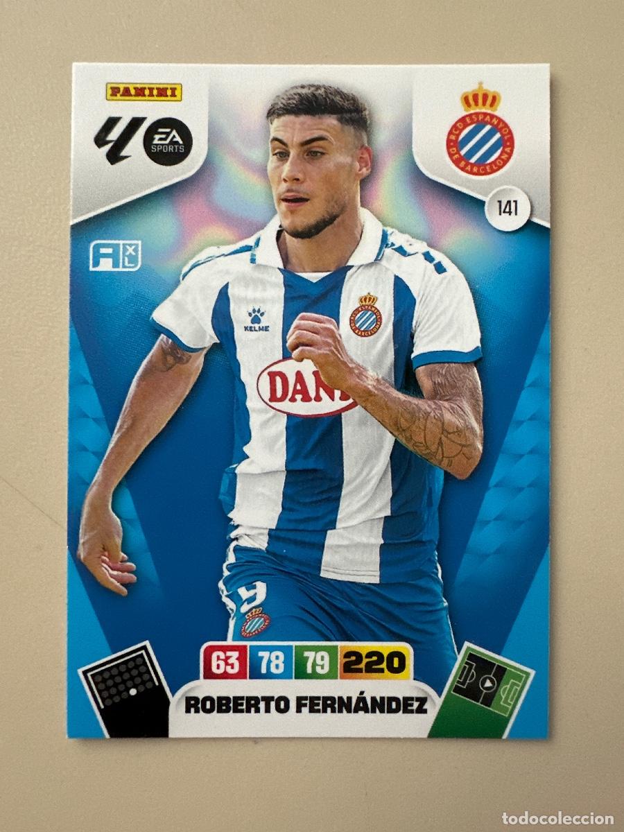 Cromos de F&uacute;tbol: 141 Roberto Fern&aacute;ndez, RCD Espanyol, Panini Adrenalyn XL La Liga 2025 2026 25 26