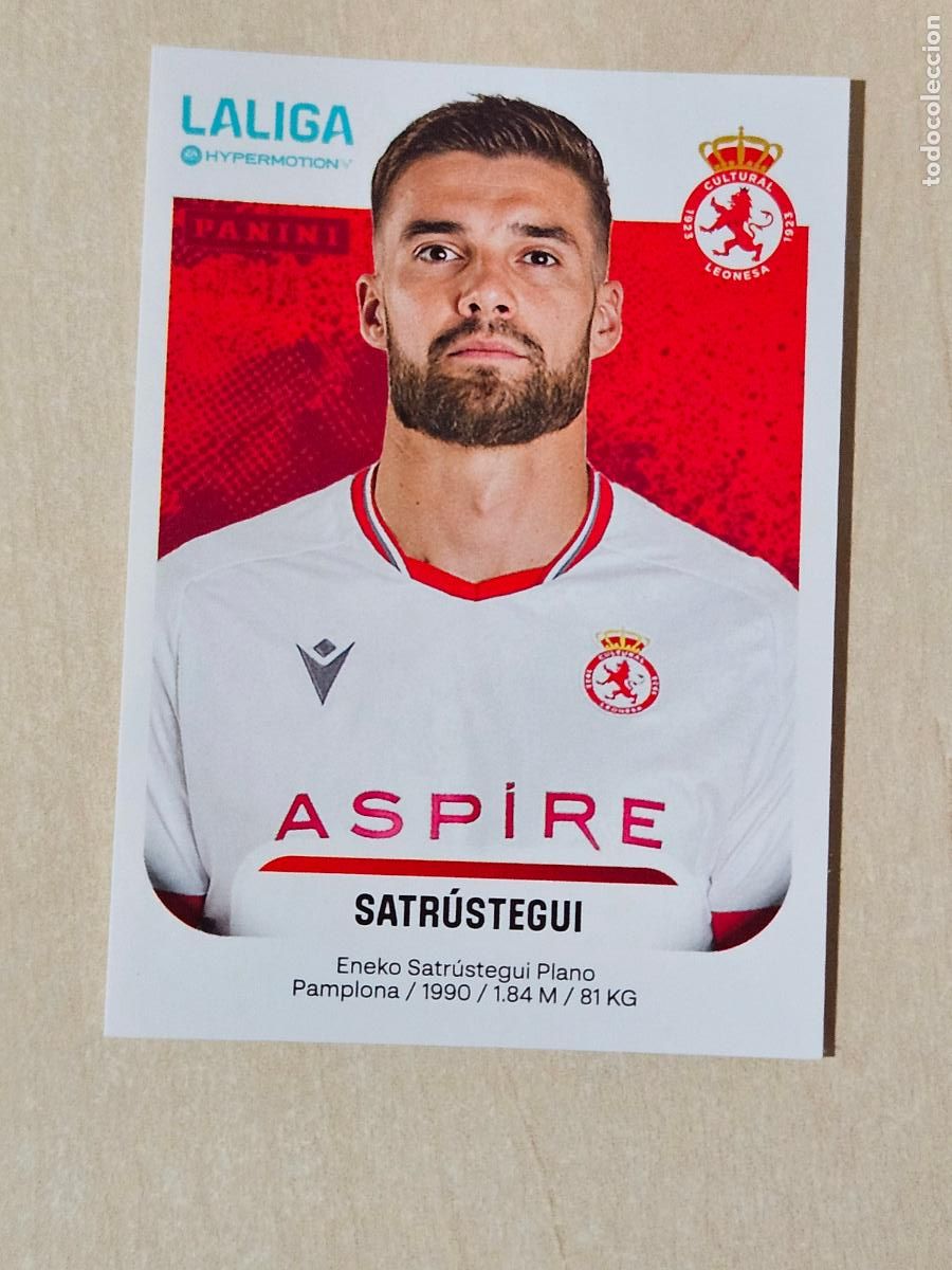 Cartes &agrave; collectionner de Football: N&ordm; 160A SATRUSTEGUI - CULTURAL LEONESA - CROMO - LIGA HYPERMOTION 2025 2026 SEGUNDA DIVISION 25 26