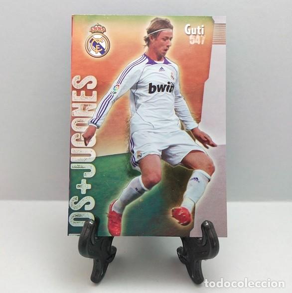 Fu&szlig;ball-Sticker: N&ordm; 547 GUTI REAL MADRID CF FICHAS DE LA LIGA MUNDICROMO 2008 2009 LOS +JUGONES LISO PUNTAS CUADRADAS