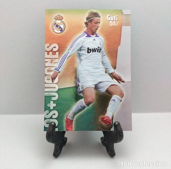 Fu&szlig;ball-Sticker: N&ordm; 547 GUTI REAL MADRID CF FICHAS DE LA LIGA MUNDICROMO 2008 2009 LOS +JUGONES LISO PUNTAS CUADRADAS