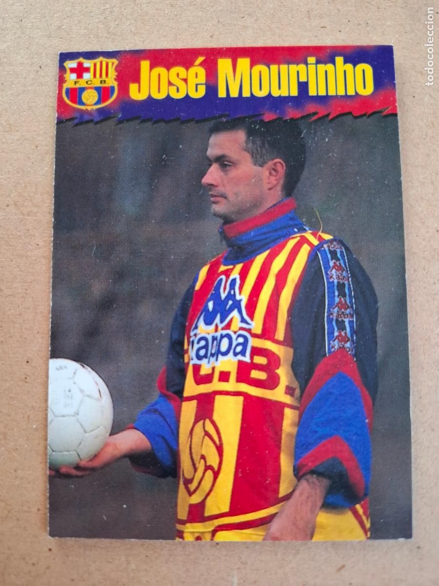 Football Stickers: COLECCI&Oacute;N OFICIAL FC. BARCELONA 1996 1997 96 97 - PANINI - 12 JOS&Eacute; MOURINHO ( ROOKIE )