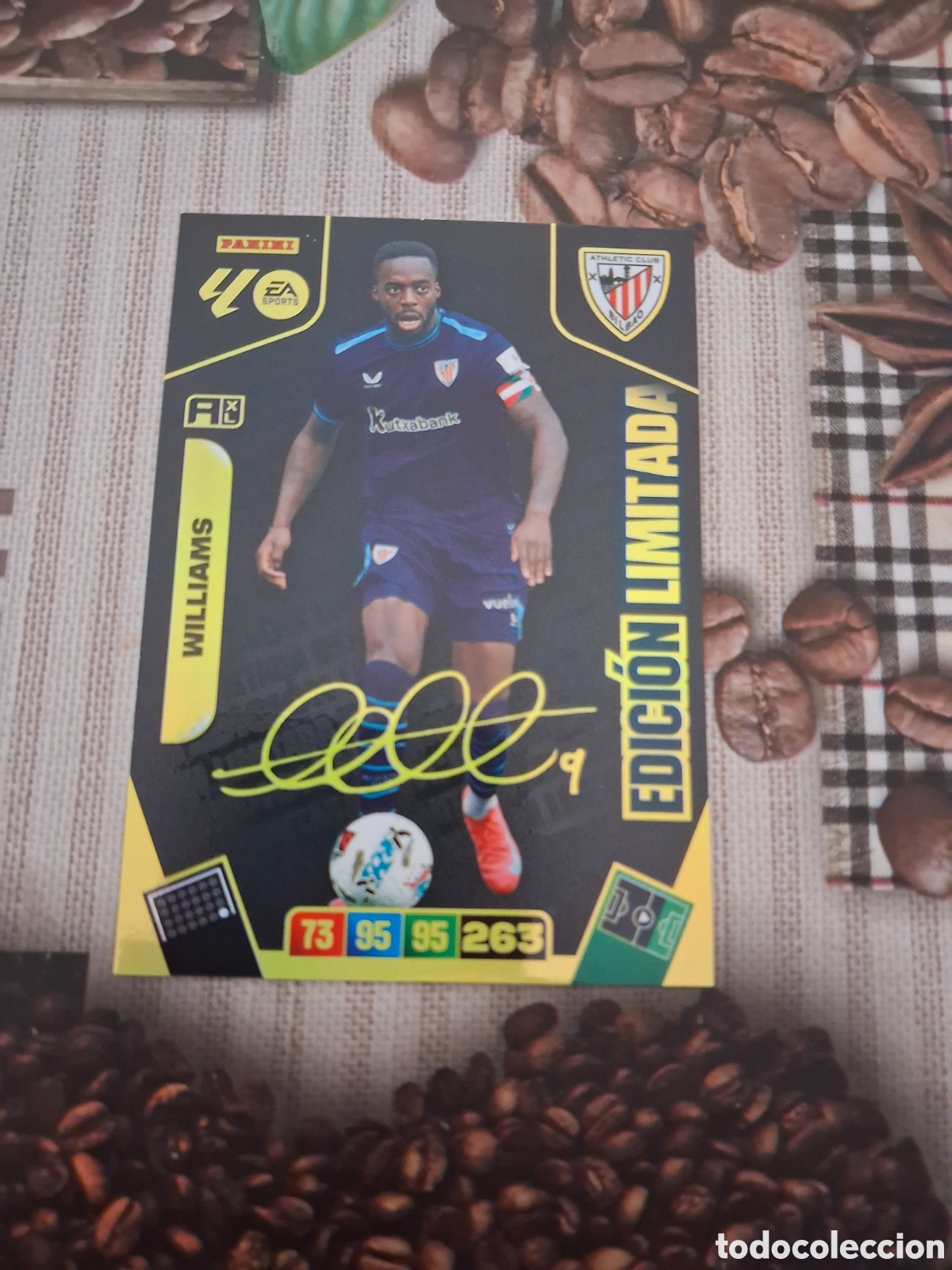 Figurine di Calcio: Adrenalyn 25 26 edici&oacute;n limitada Williams con firma