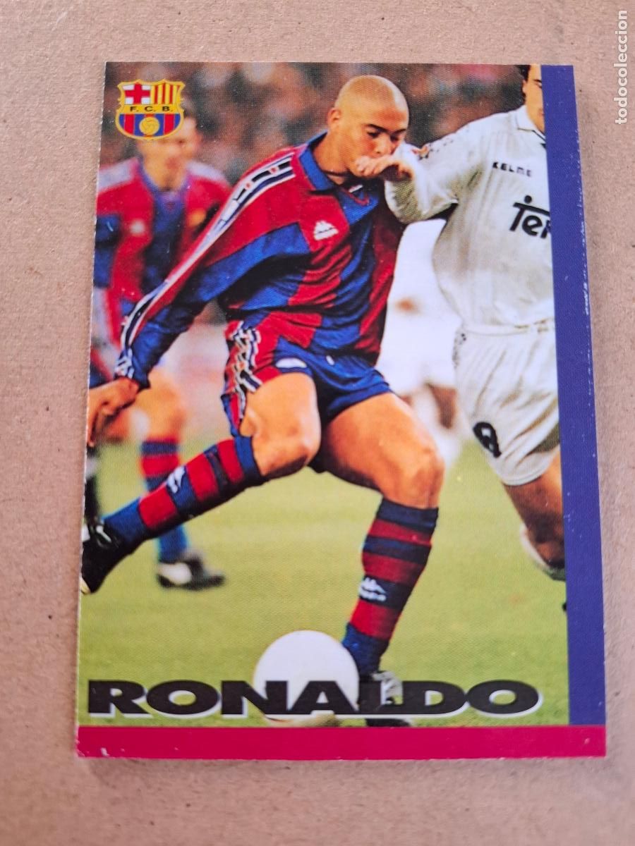 Cromos de F&uacute;tbol: COLECCI&Oacute;N OFICIAL FC. BARCELONA 1996 1997 96 97 - PANINI - 68 RONALDO ( ROOKIE )