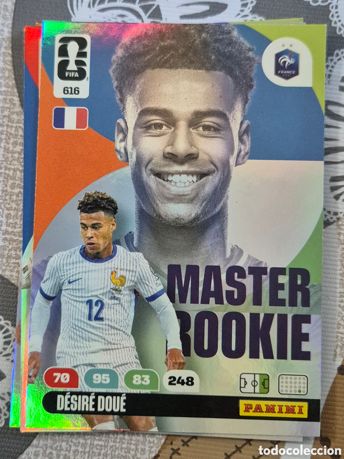Cromos de F&uacute;tbol: 616 doue Francia master rookie adrenalyn fifa world cup 2026
