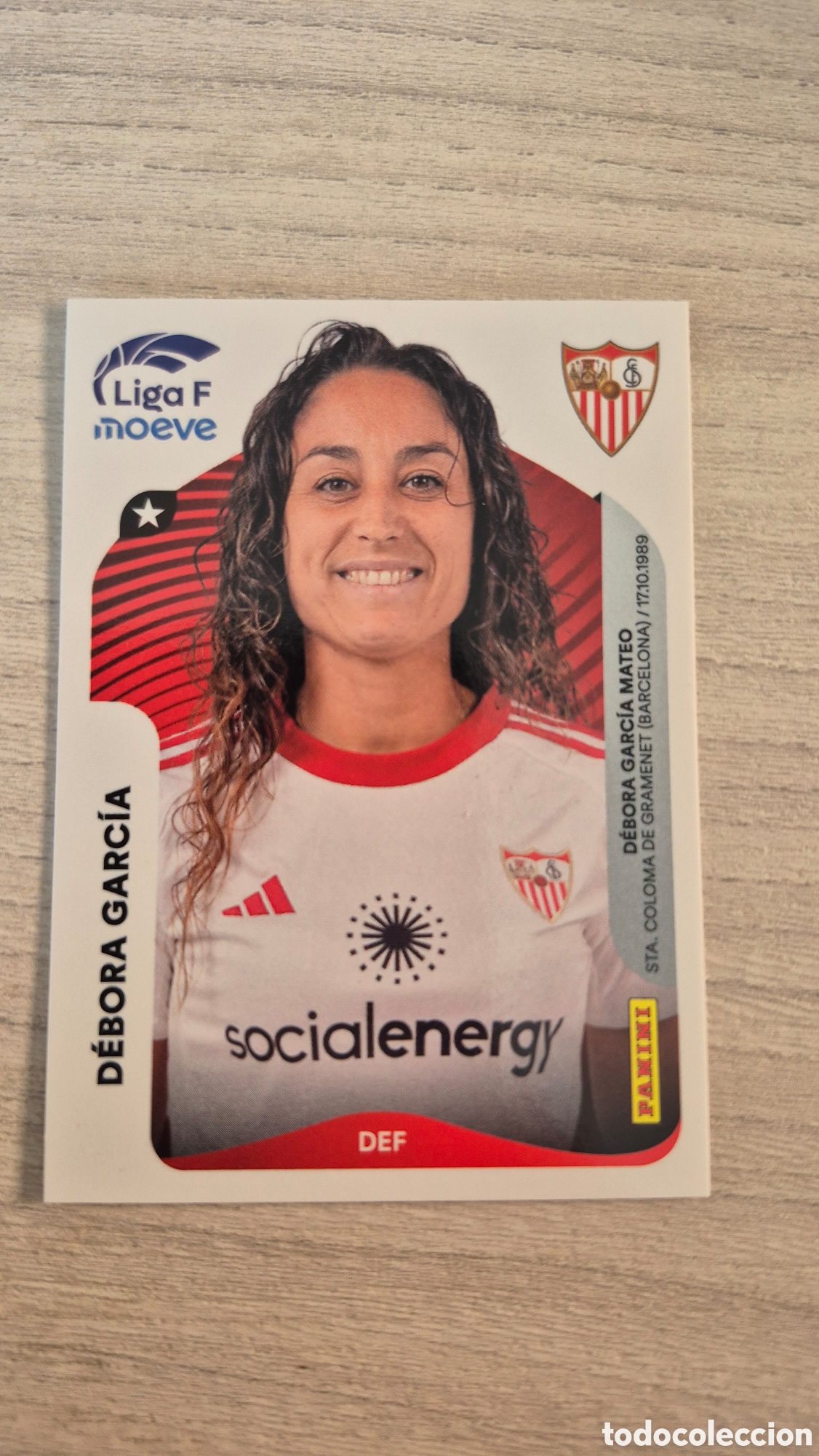 Cromos de F&uacute;tbol: N&deg;306A Sevilla FC Debora Garcia Liga Femenina 25/26