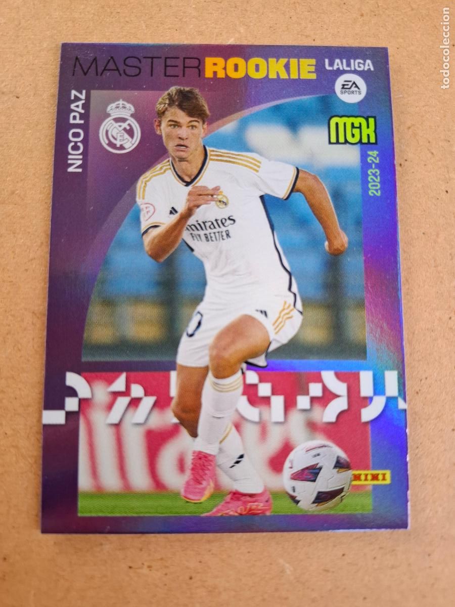 Cromos de Futebol: MEGACRACKS 2023 2024 23 24 - PANINI - 514 NICO PAZ ( ROOKIE ) - REAL MADRID