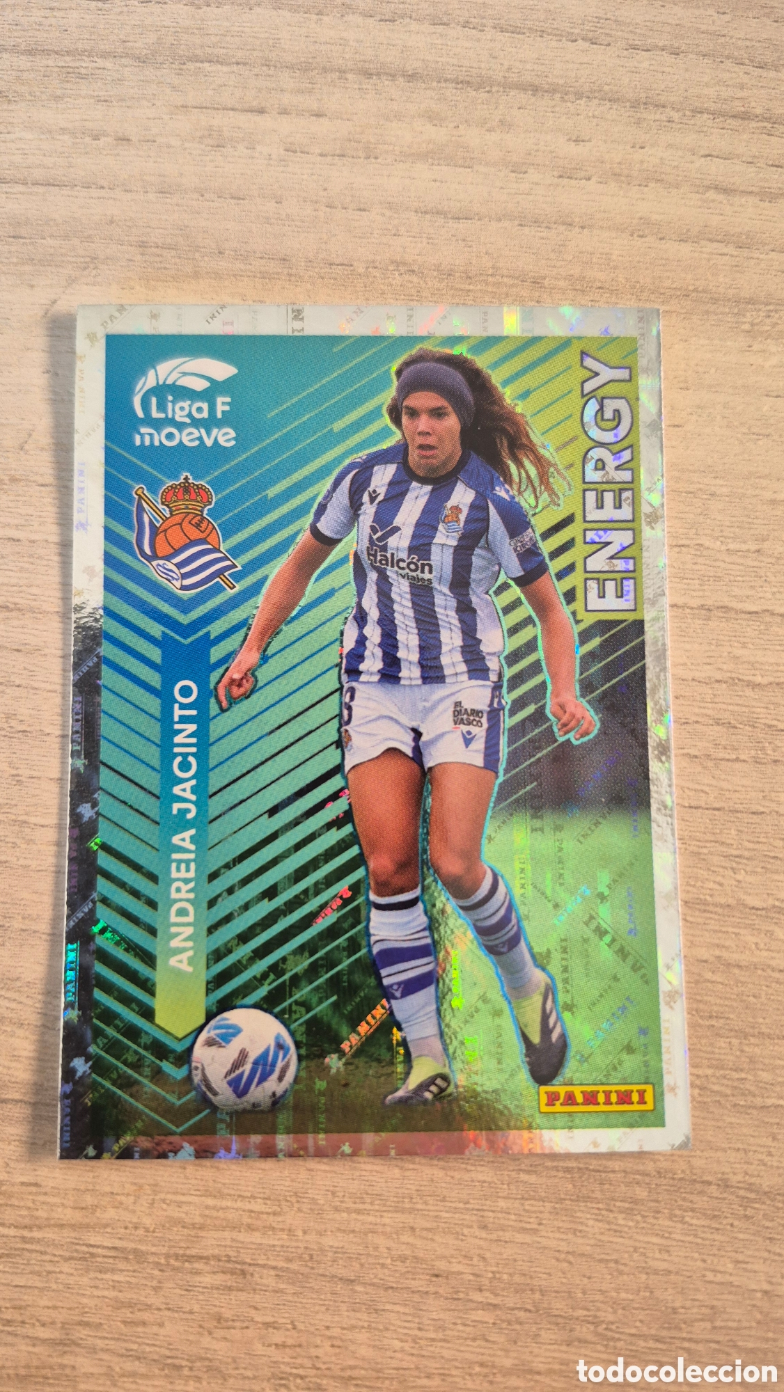 Cromos de Futebol: N&deg;332 Energy Andrea Jacinto-Real Sociedad Liga Femenina 25/26