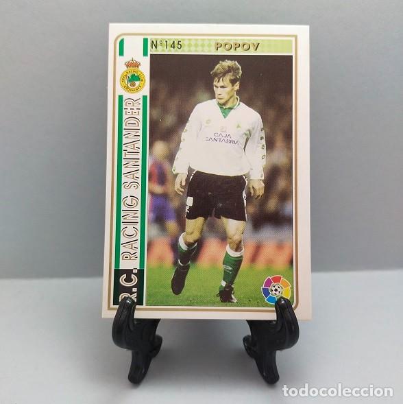 Cromos de f&uacute;tbol: N&ordm; 145 POPOV RACING DE SANTANDER CROMO FICHA LAS FICHAS DE LA LIGA MUNDICROMO 1994 1995 MC SPORT