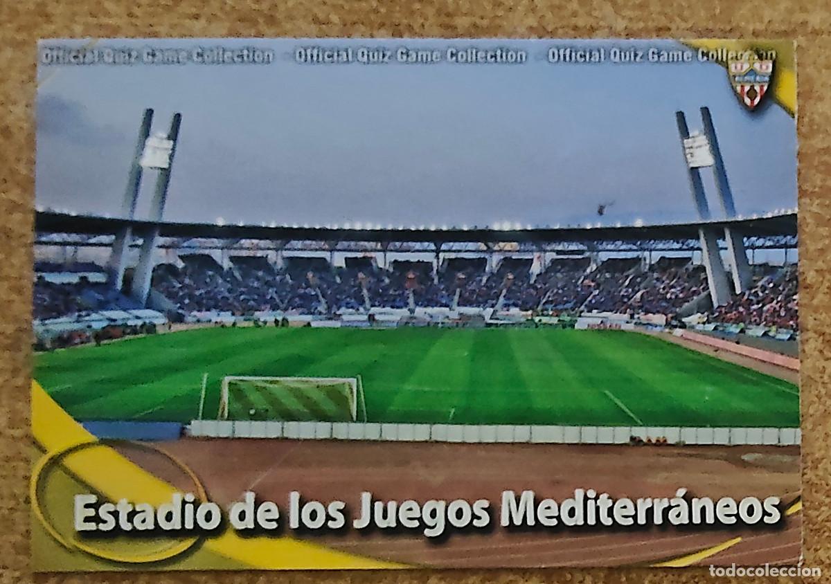 Cromos de F&uacute;tbol: ESTADIO JUEGOS MEDITERR&Aacute;NEOS MATE 326 UD ALMER&Iacute;A FICHAS QUIZ GAME LA LIGA 2010 2011 MUNDICROMO 10 11
