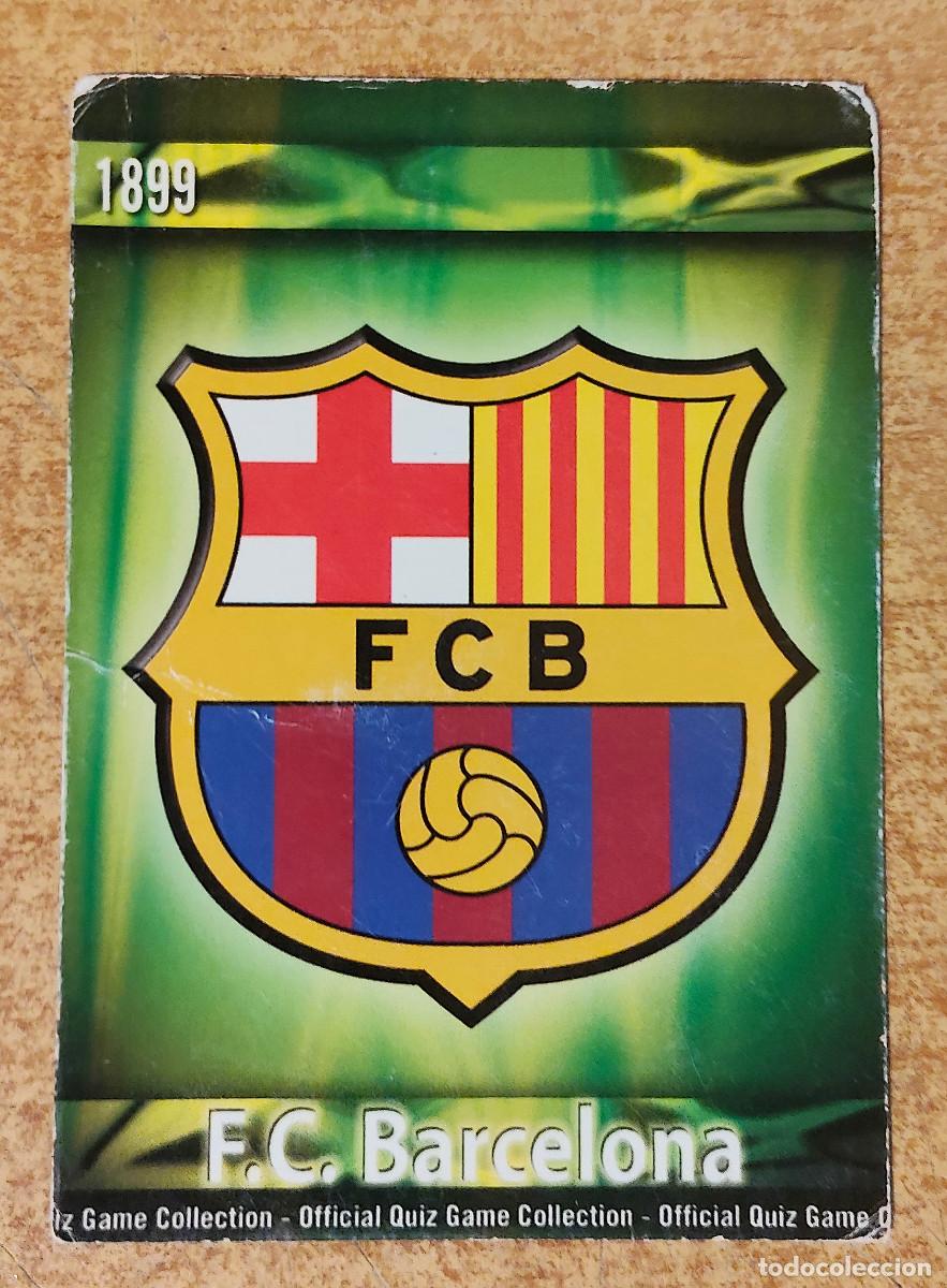Cromos de F&uacute;tbol: 1 ESCUDO / FC BARCELONA / BRILLO SECURITY / QUIZ GAME COLLECTION 2009-2010 09-10 / MUNDICROMO