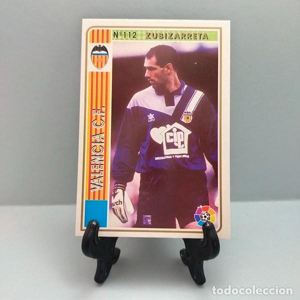 Cromos de f&uacute;tbol: N&ordm; 112 ZUBIZARRETA VALENCIA CF CROMO FICHA LAS FICHAS DE LA LIGA MUNDICROMO 1994 1995 94 95 MC SPORT