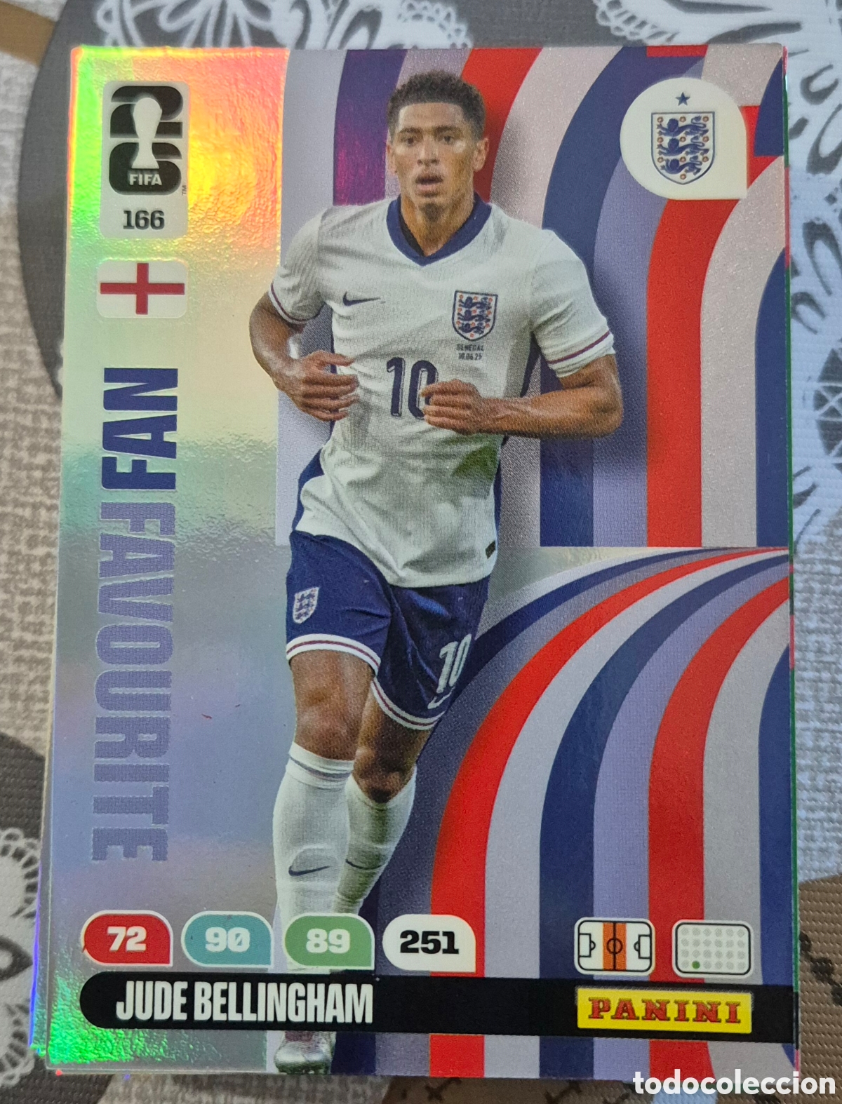 Cromos de F&uacute;tbol: 166 bellingham Inglaterra fan favourite adrenalyn fifa world cup 2026