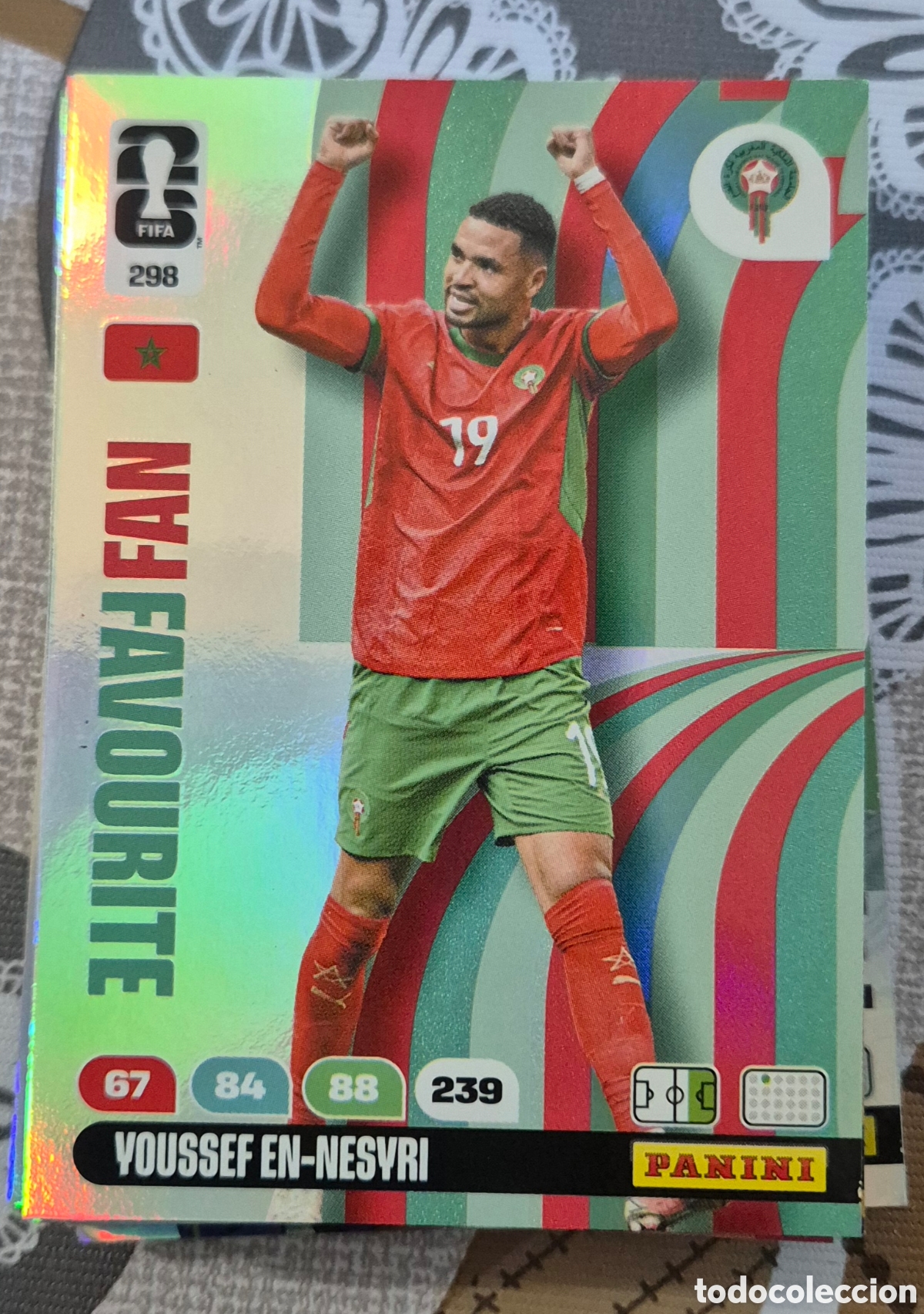 Cromos de F&uacute;tbol: 298 en nesyri marruecos fan favourite adrenalyn fifa world cup 2026