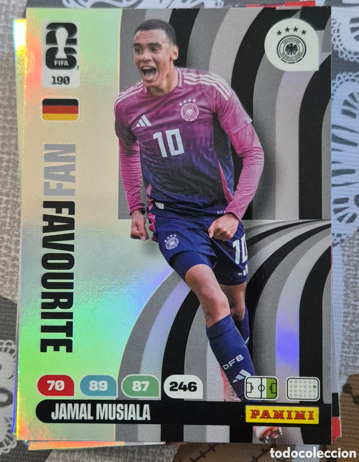 Cromos de F&uacute;tbol: 190 musiala Alemania fan favourite adrenalyn fifa world cup 2026