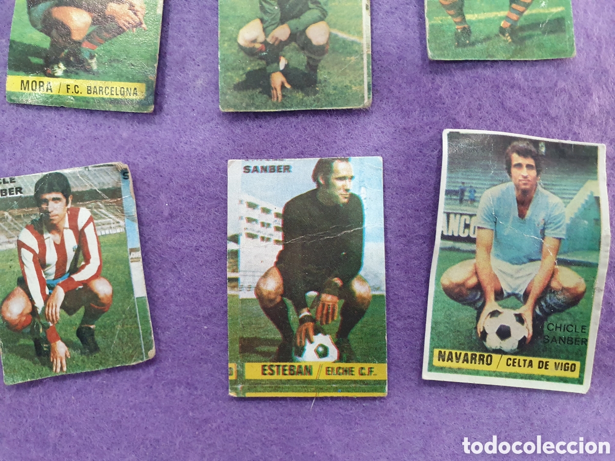 Cromos de f&uacute;tbol: Lote de cromos chicles Sanber. (L57) - Foto 5