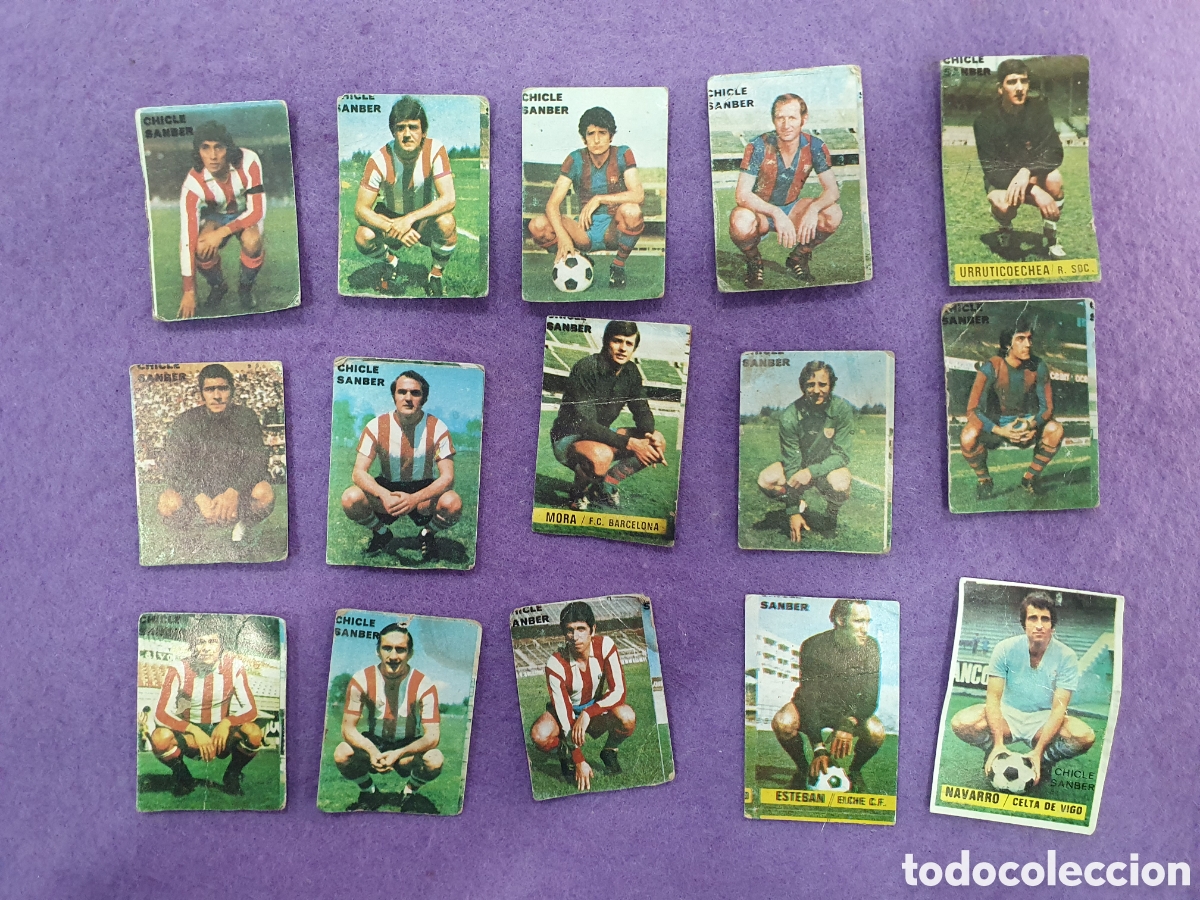 Cromos de f&uacute;tbol: Lote de cromos chicles Sanber. (L57) - Foto 1