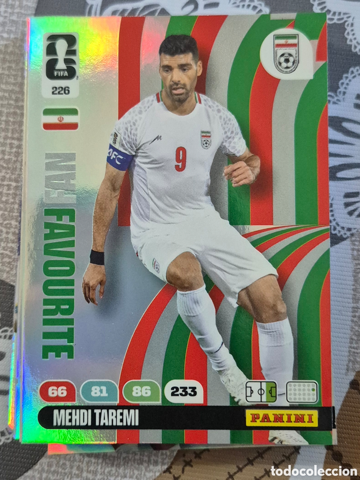 Cromos de F&uacute;tbol: 226 taremi fan favourite adrenalyn fifa world cup 2026