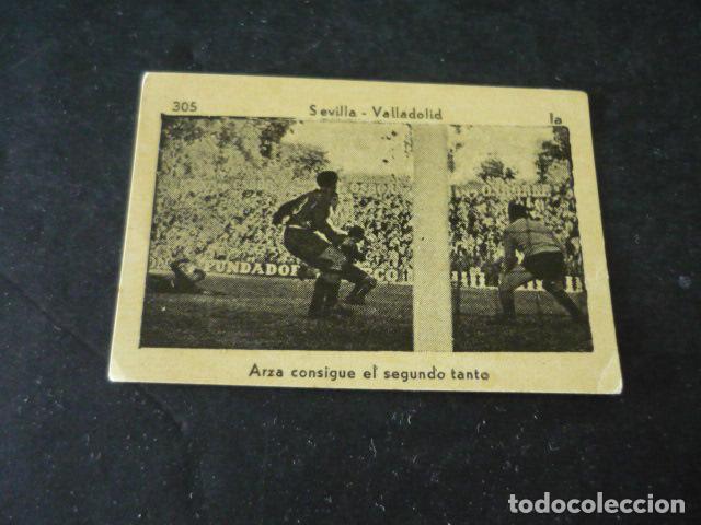 Cromos de Futebol: ANTIGUO CROMO DE FUTBOL PARTIDO SEVILLA VALLADOLID