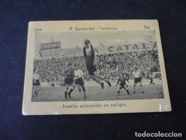 Cromos de Futebol: ANTIGUO CROMO DE FUTBOL PARTIDO R. SANTANDER VALENCIA