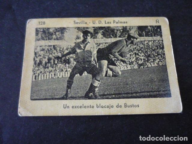 Cromos de Futebol: ANTIGUO CROMO DE FUTBOL PARTIDO SEVILLA U. D. LAS PALMAS