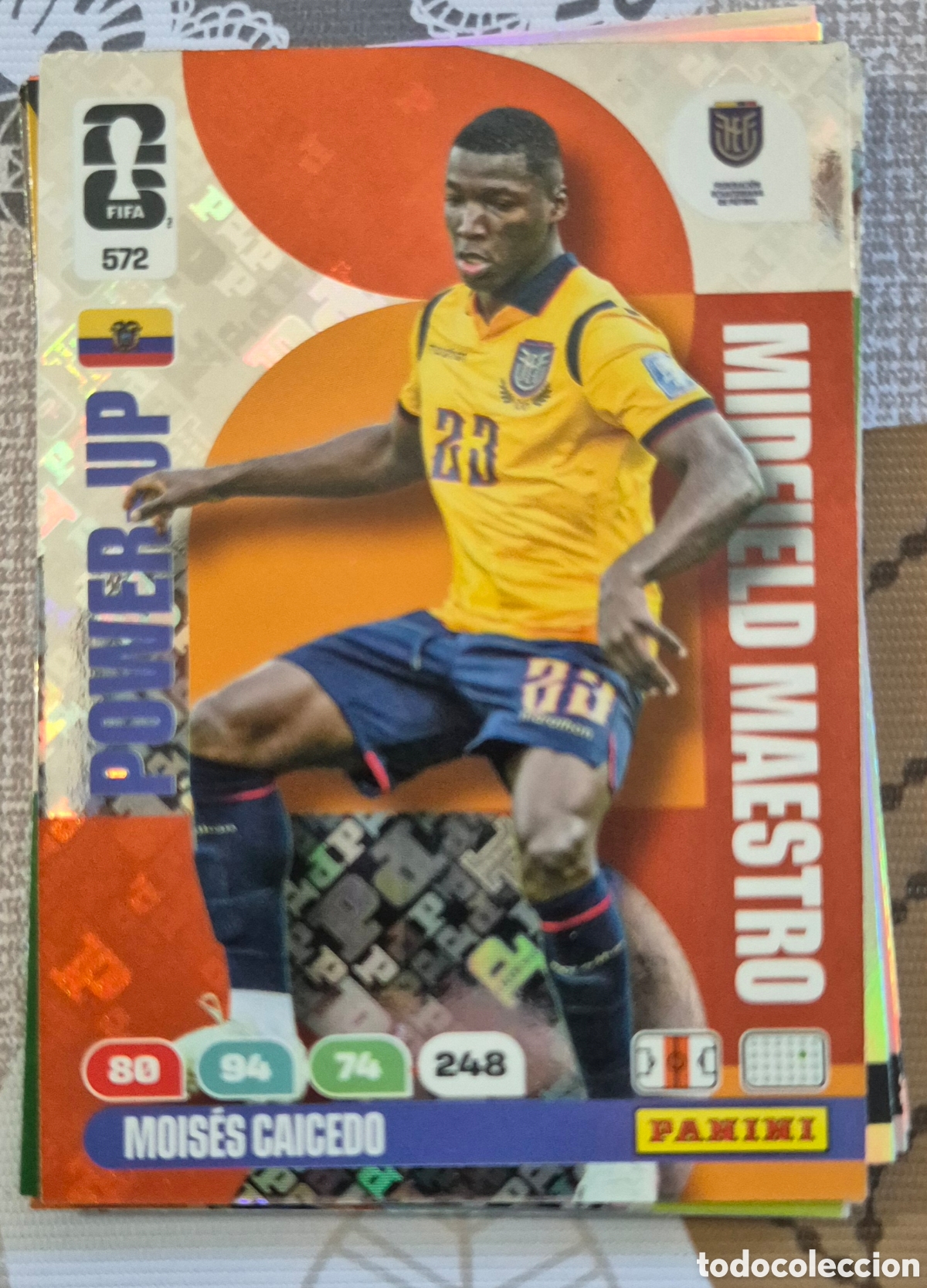 Cromos de F&uacute;tbol: 572 Caicedo Ecuador power up midfield maestro adrenalyn fifa world cup 2026