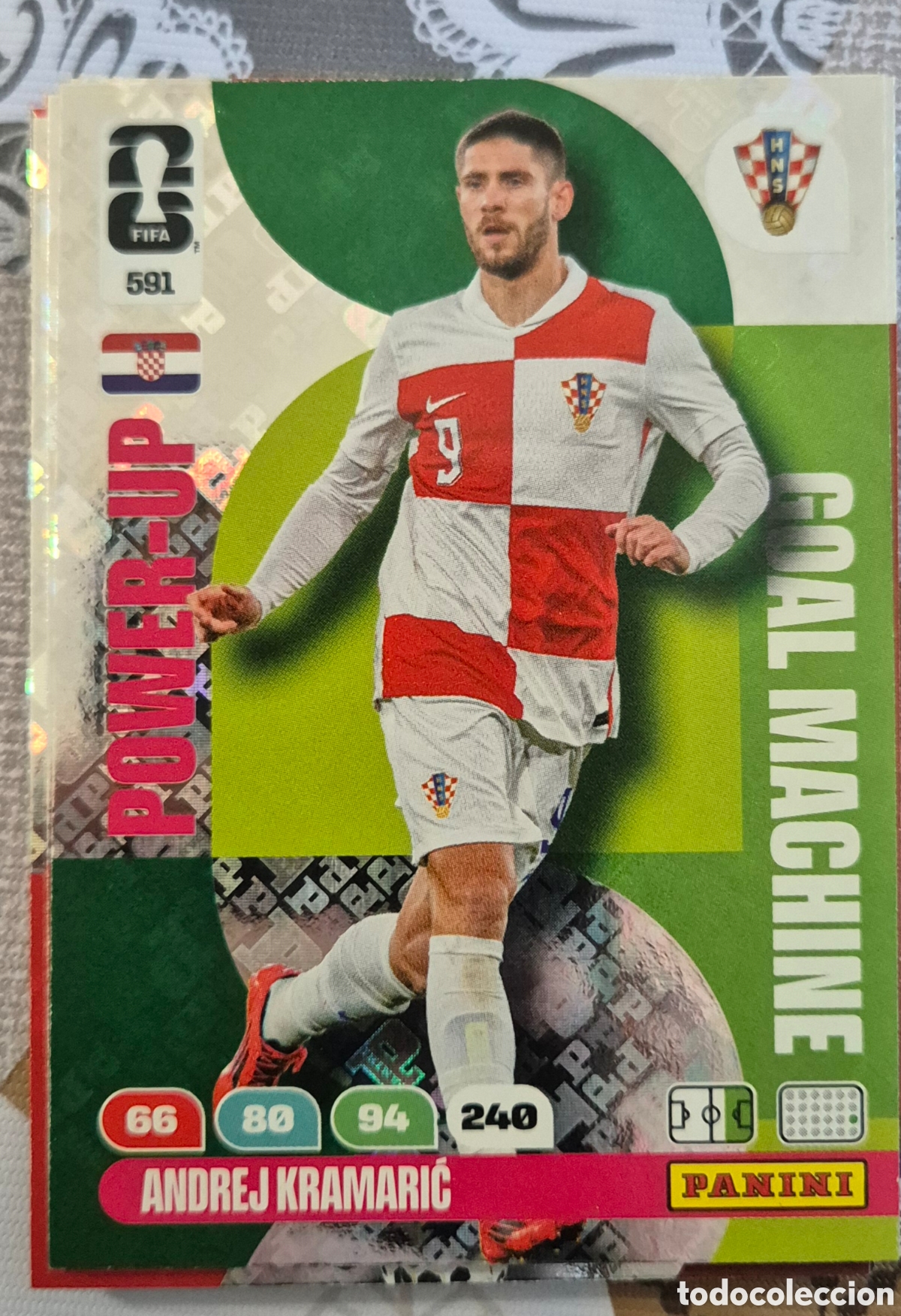 Cromos de F&uacute;tbol: 591 kramaric Croacia power up goal machine adrenalyn fifa world cup 2026