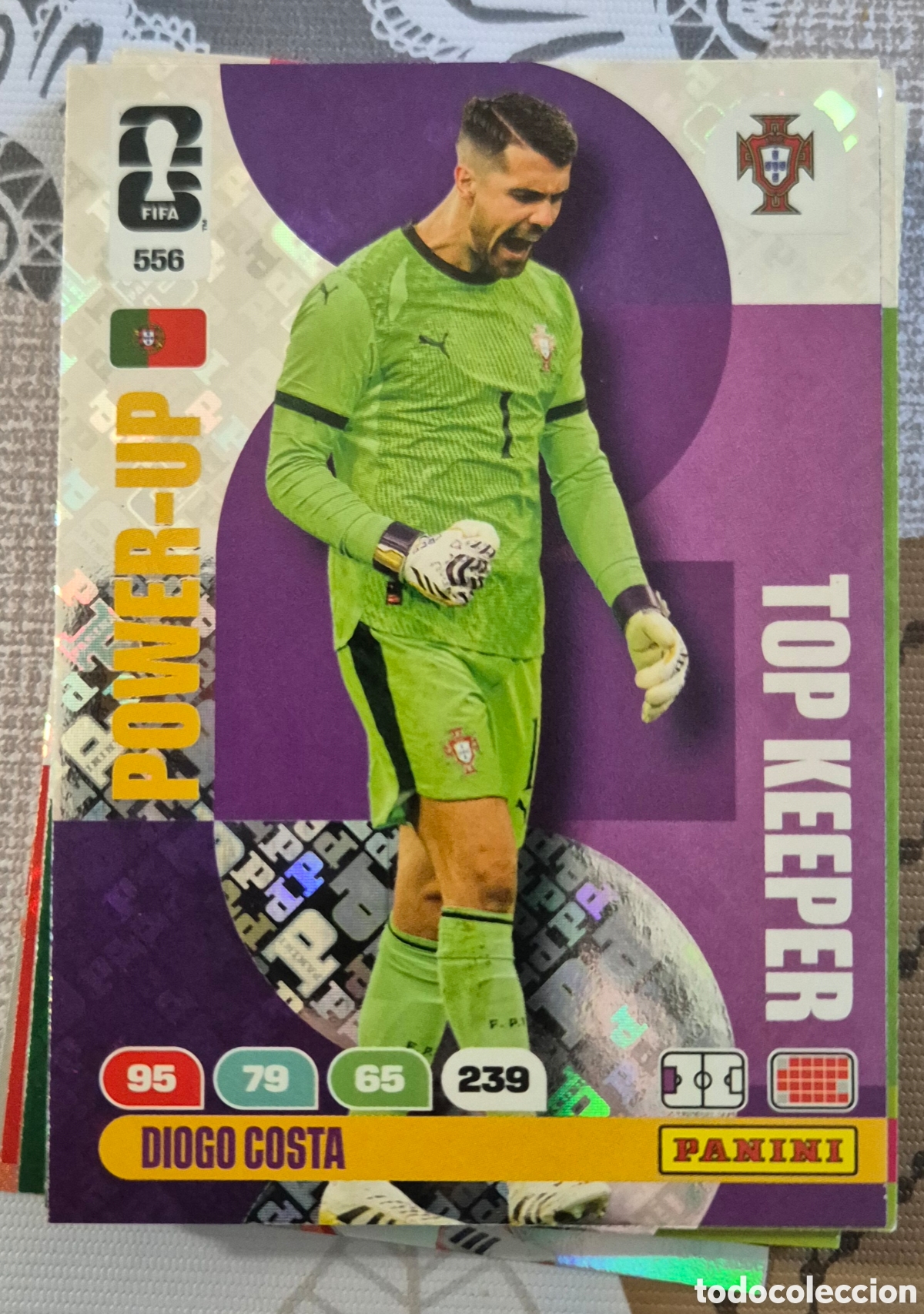 Cromos de F&uacute;tbol: 556 diogo costa portugal power up top keeper adrenalyn fifa world cup 2026