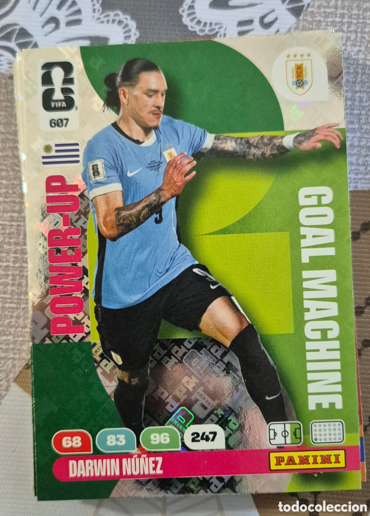 Cromos de F&uacute;tbol: 607 darwin Uruguay power up goal machine adrenalyn fifa world cup 2026