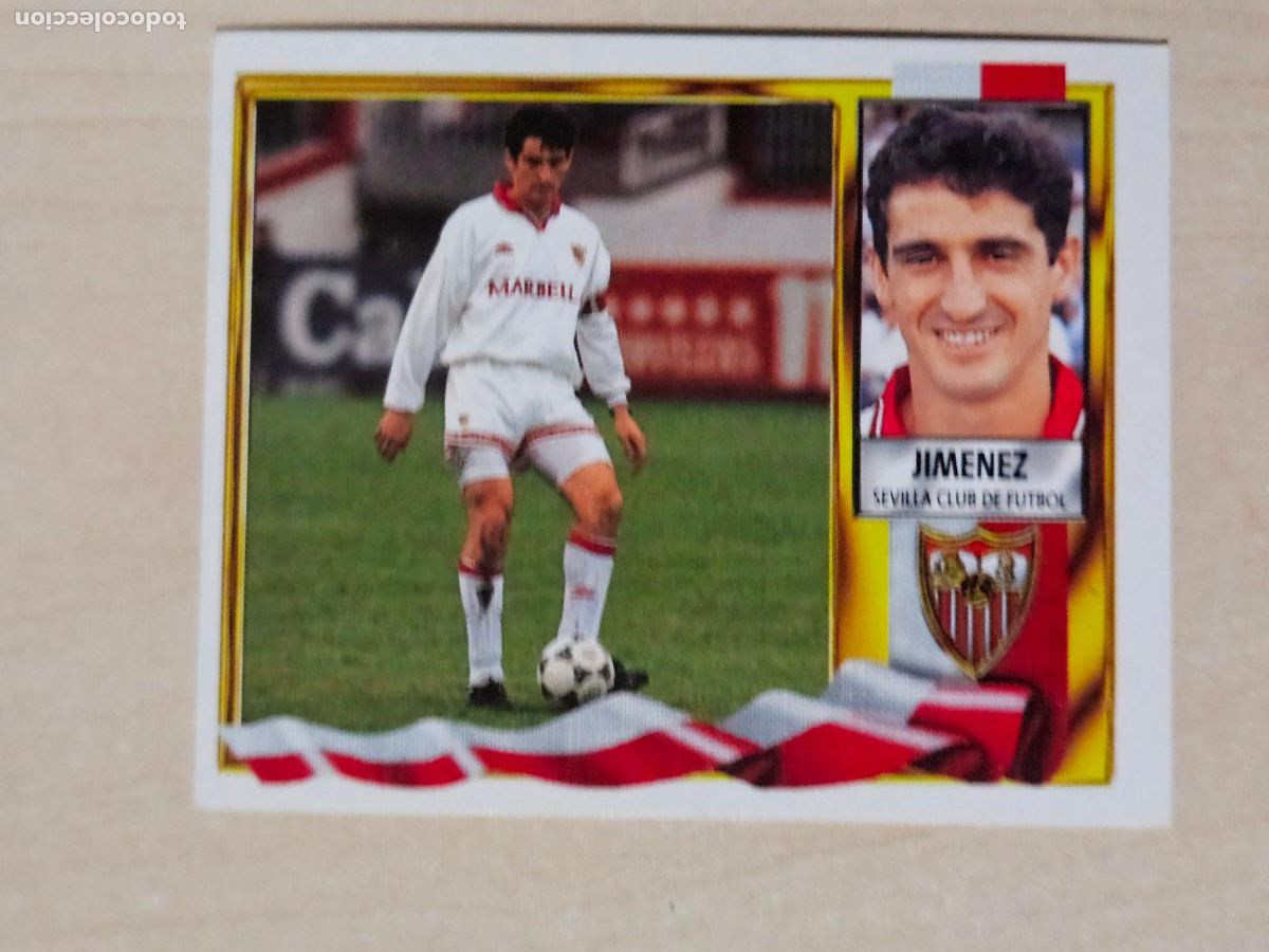 Cromos de F&uacute;tbol: CROMO JIMENEZ - ESTE 1995 96 - 95 96 - CROMO SIN PEGAR - SEVILLA