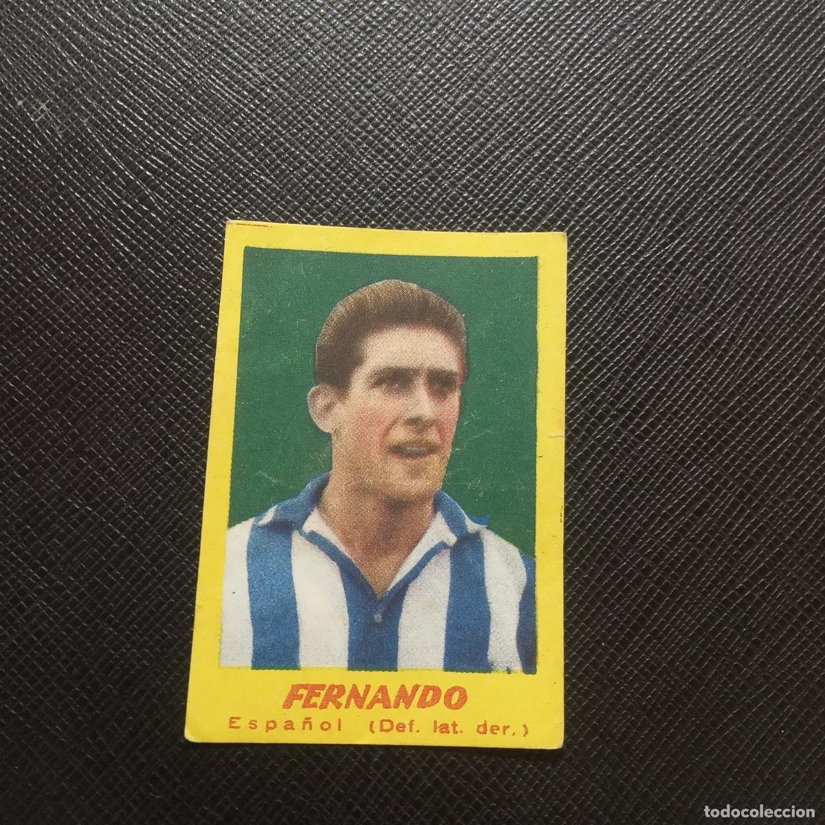 Cromos de F&uacute;tbol: FERNANDO ESPA&Ntilde;OL BRUGUERA 1950 1951 CROMO FUTBOL 50 51 LIGA - SIN PEGAR - A104 PG397