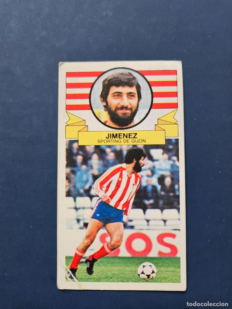 Fu&szlig;ball-Sticker: JIMENEZ SPORTING GIJON LIGA ESTE 85 86 1985 1986 SIN PEGAR NUNCA PEGADO