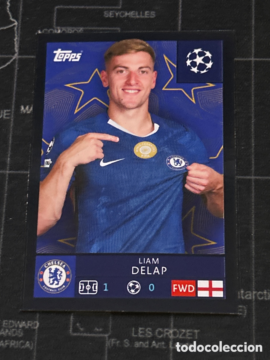 Cromos de F&uacute;tbol: 165 LIAM DELAP (CHELSEA) PARALELA BLACK TOPPS CHAMPIONS LEAGUE STICKERS 2025 2026 25 26