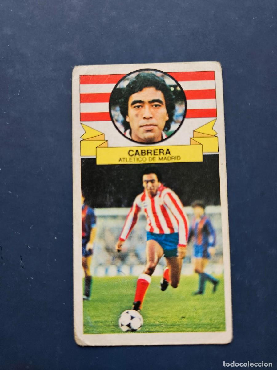 Fu&szlig;ball-Sticker: CABRERA ATLETICO MADRID LIGA ESTE 85 86 1985 1986 SIN PEGAR NUNCA PEGADO