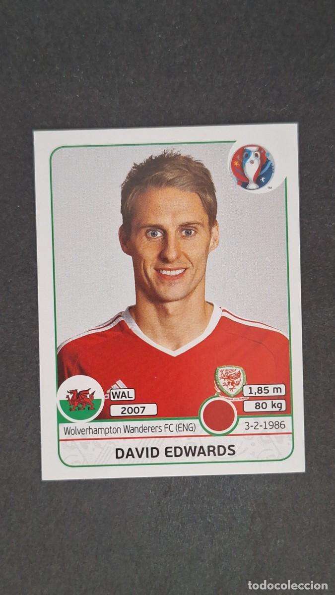 Figurine di Calcio: L1 DAVID EDWARDS SELECCION GALES 184 EUROCOPA 2016 PANINI NUNCA PEGADO SIN PEGAR